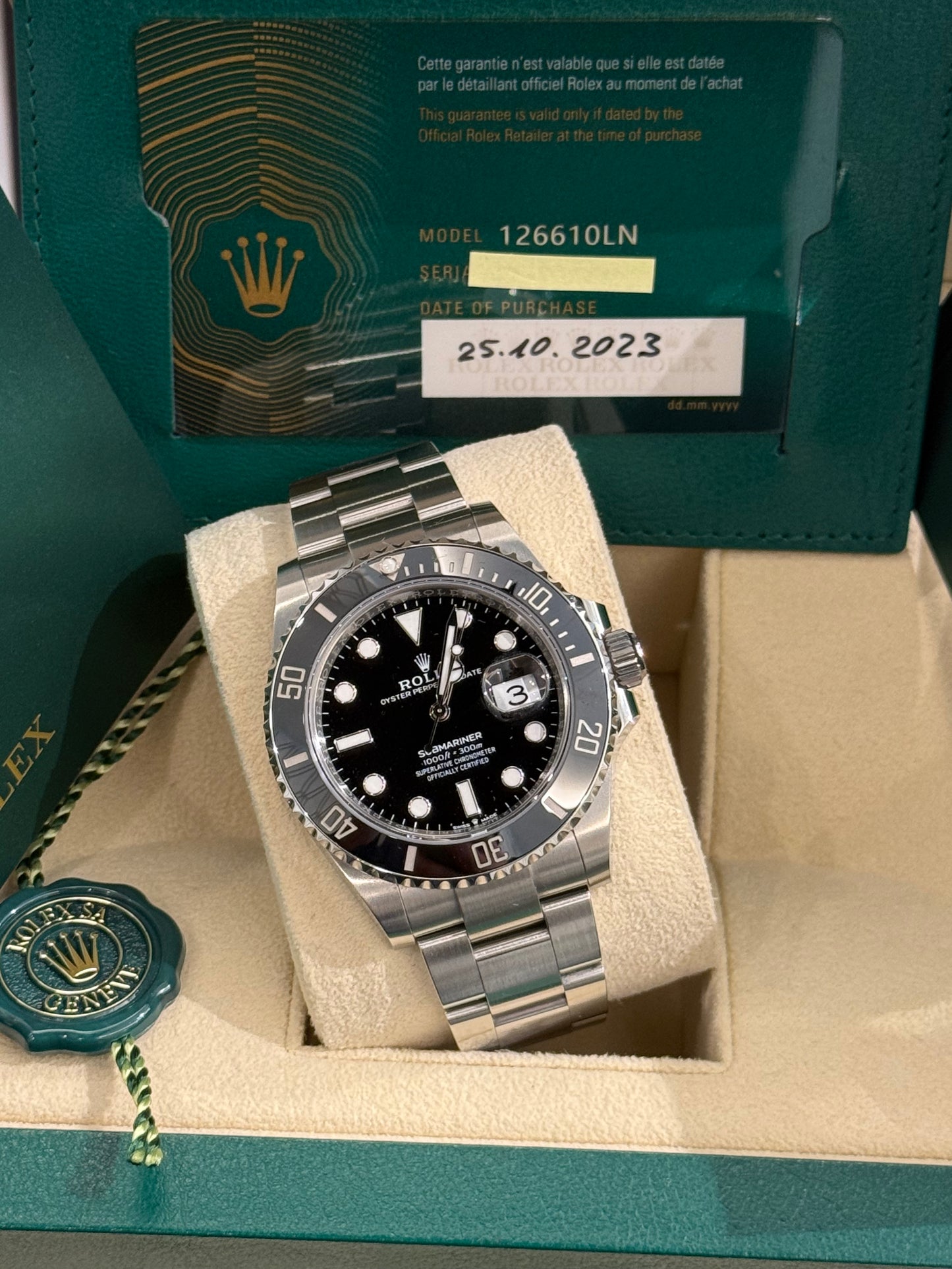 Sub 41 mm date full set 10/2023 π€π