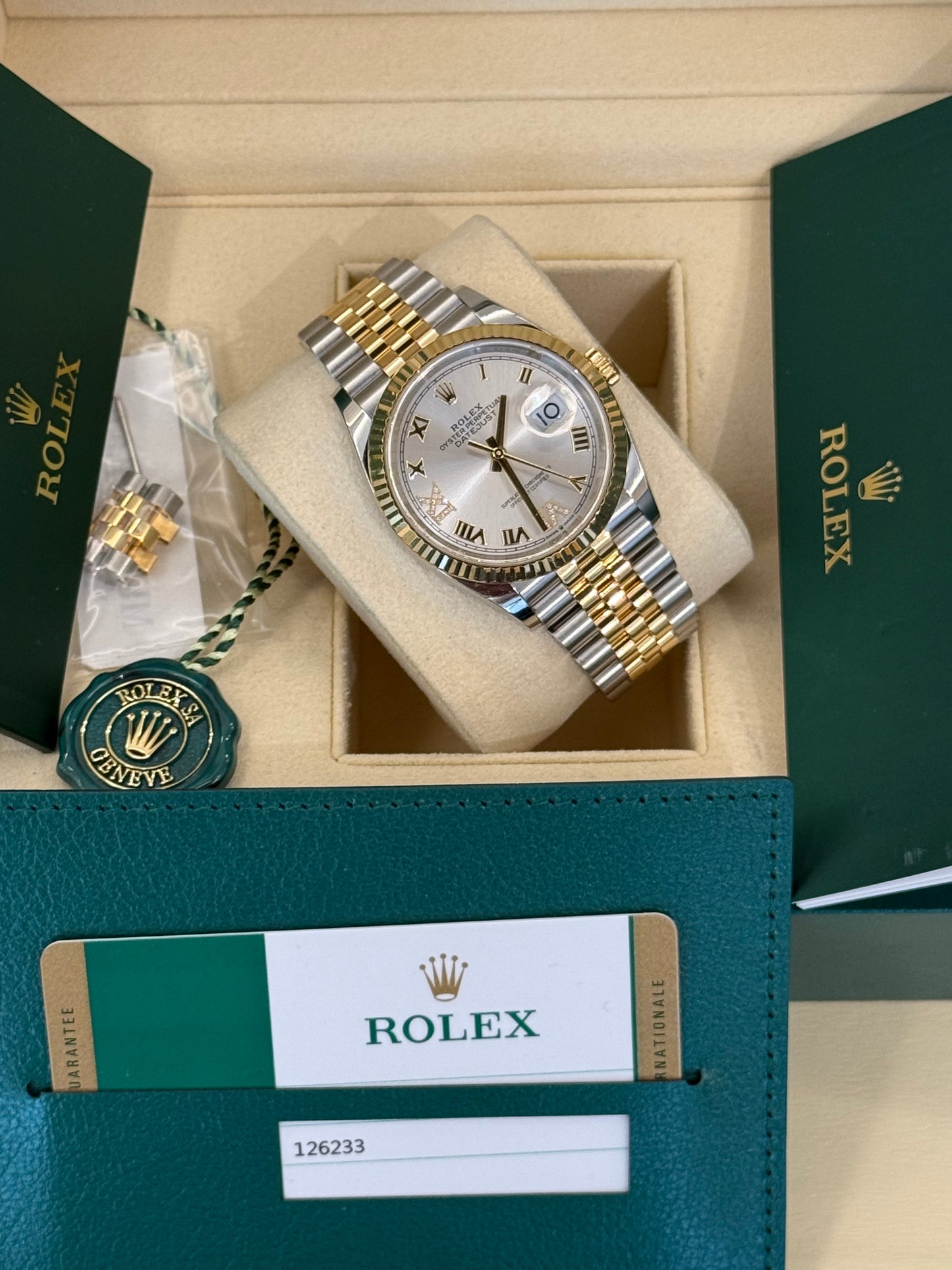 Spettacolare Datejust 36 mm ore 6/9 ππππ 2018 full set β