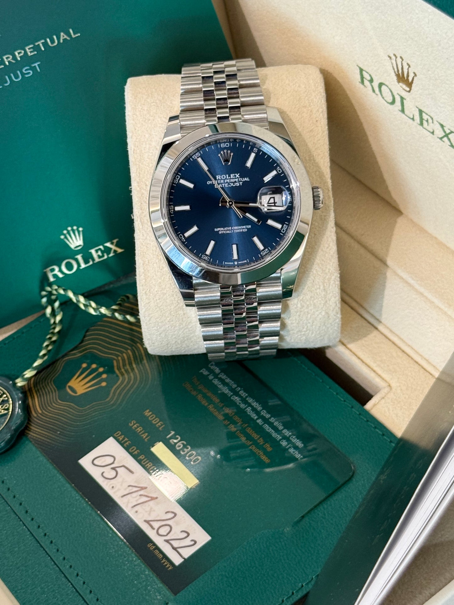 Datejust 41 mm 11/2022 nuovo ππ