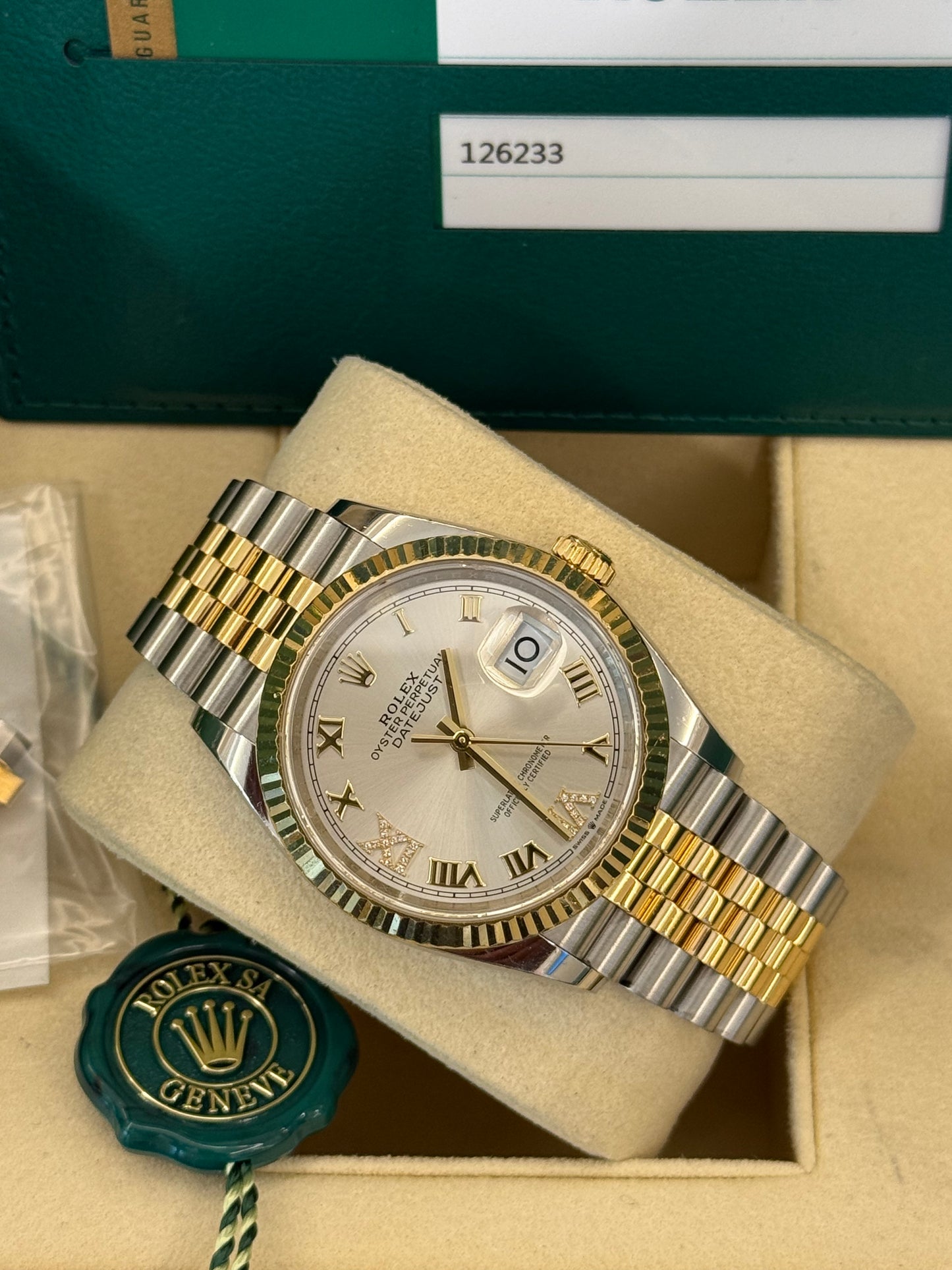 Spettacolare Datejust 36 mm ore 6/9 ππππ 2018 full set β