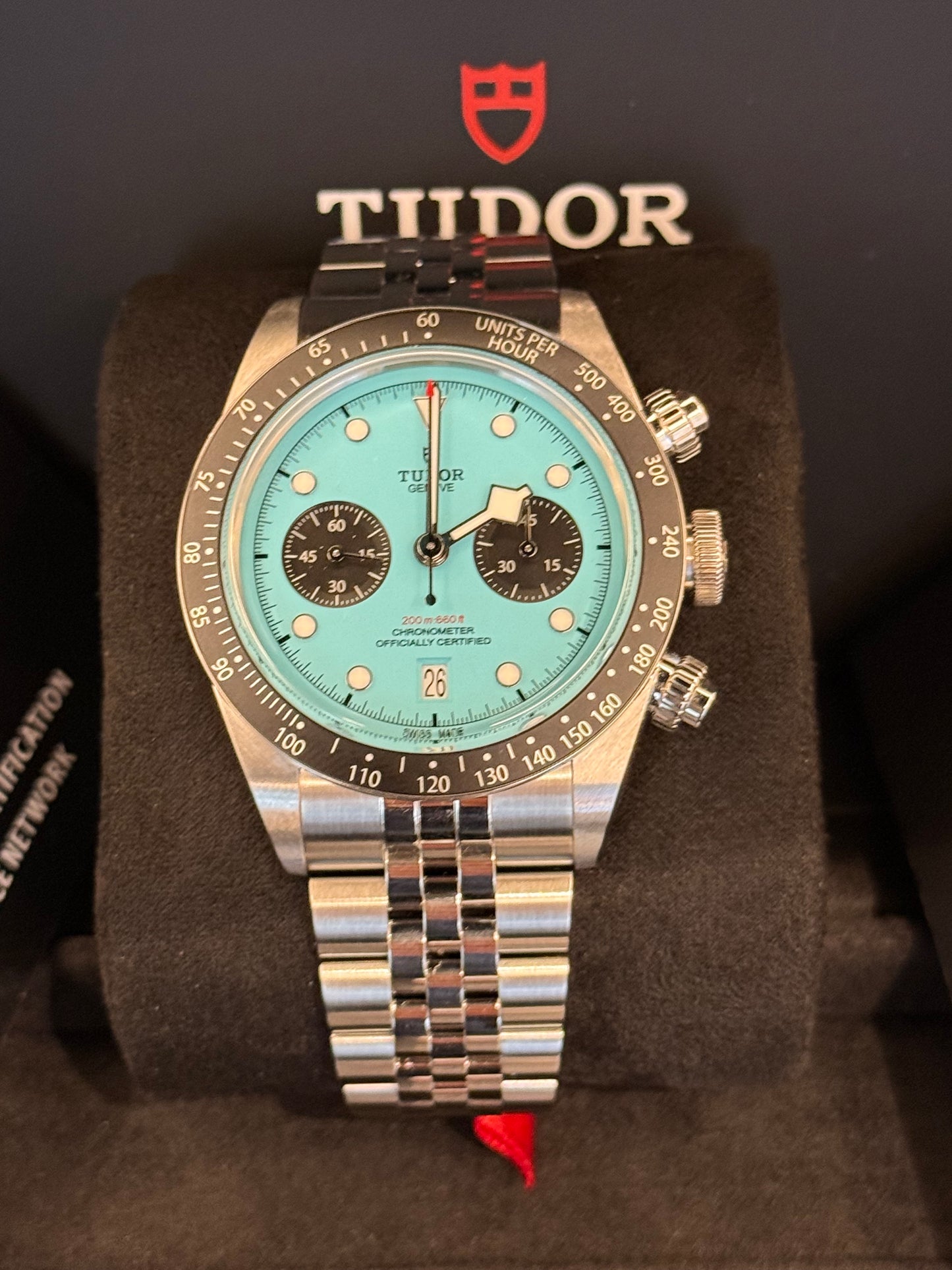 Black Bay Chrono Flamingo Blue 07/2025 nuovo π©΅ππ