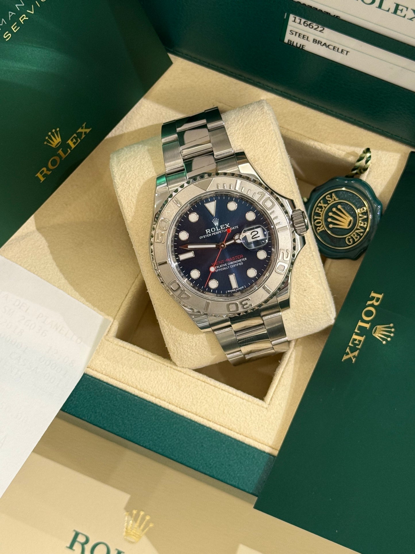 Yacht Master 40 mm full set 2020 💙🔺😍