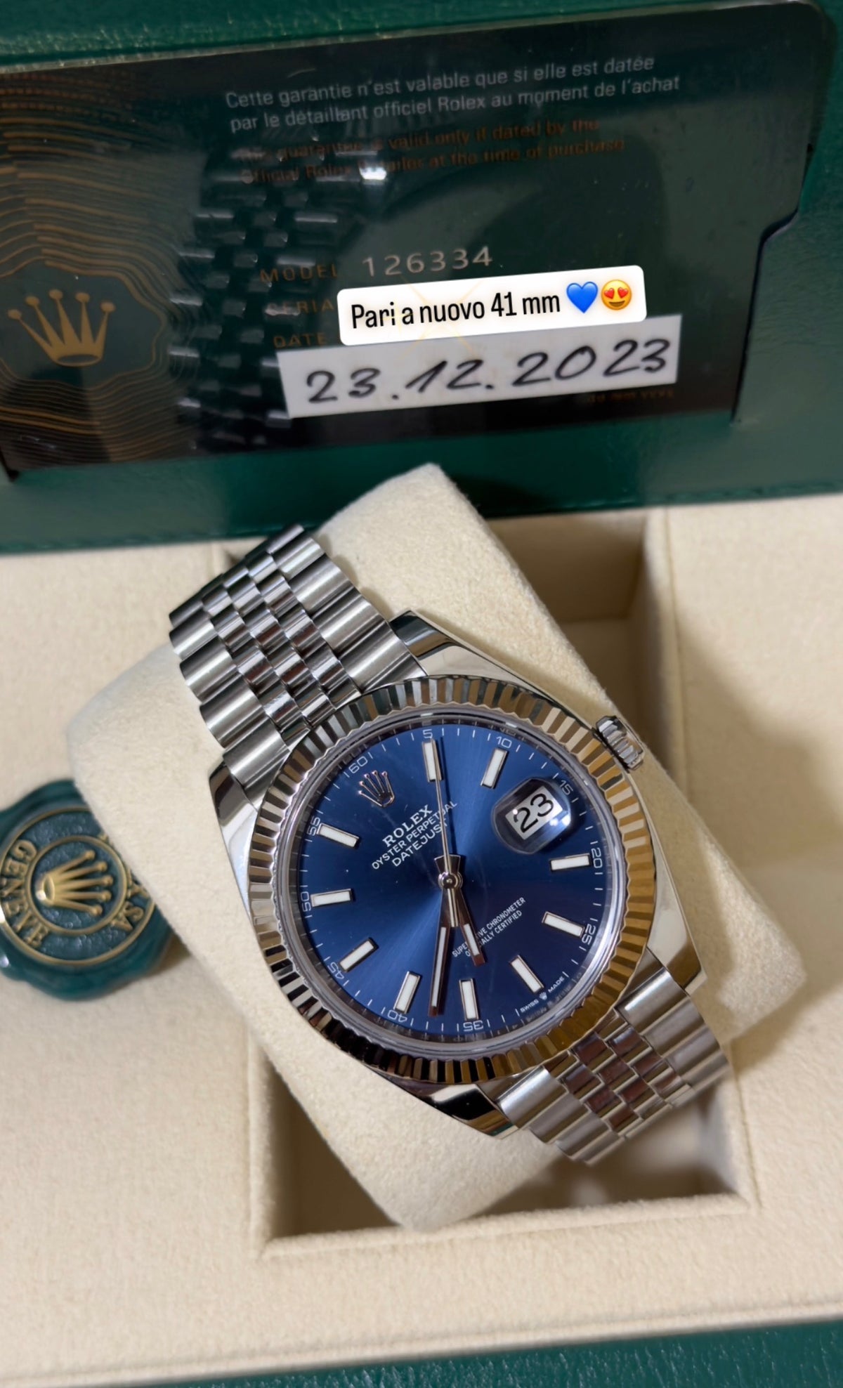 41 mm 💙😍 pari a nuovo 12/2023