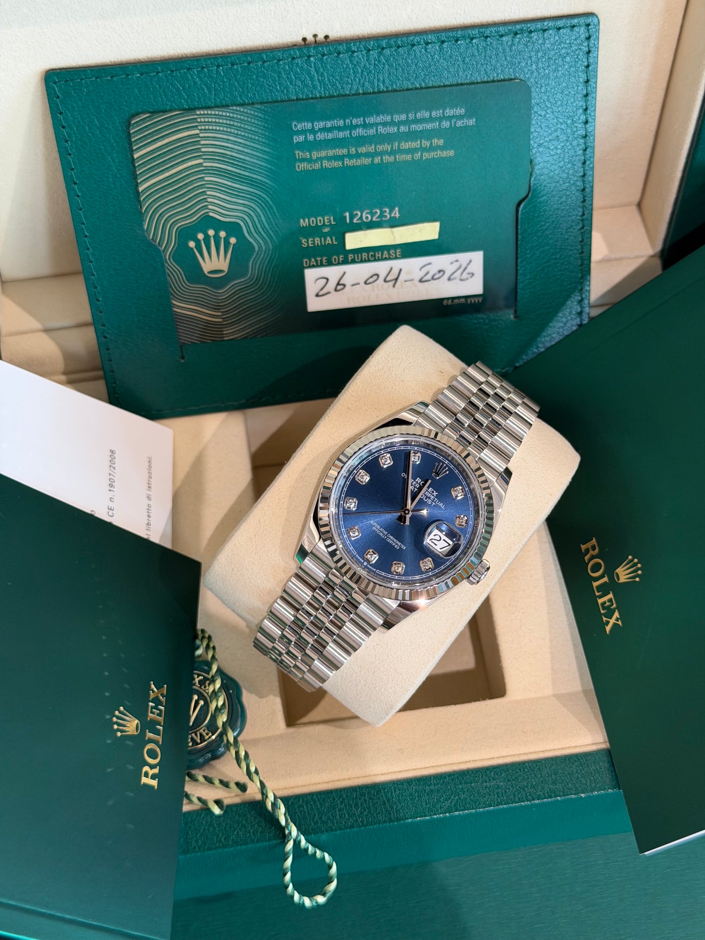 Datejust 36 mm 💙💎😍 nuovo 2026