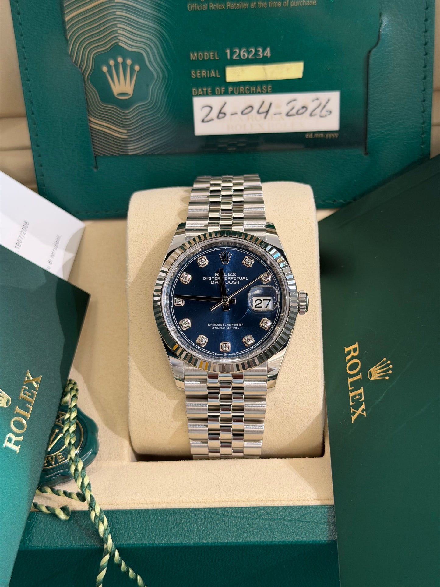 Datejust 36 mm 💙💎😍 nuovo 2026