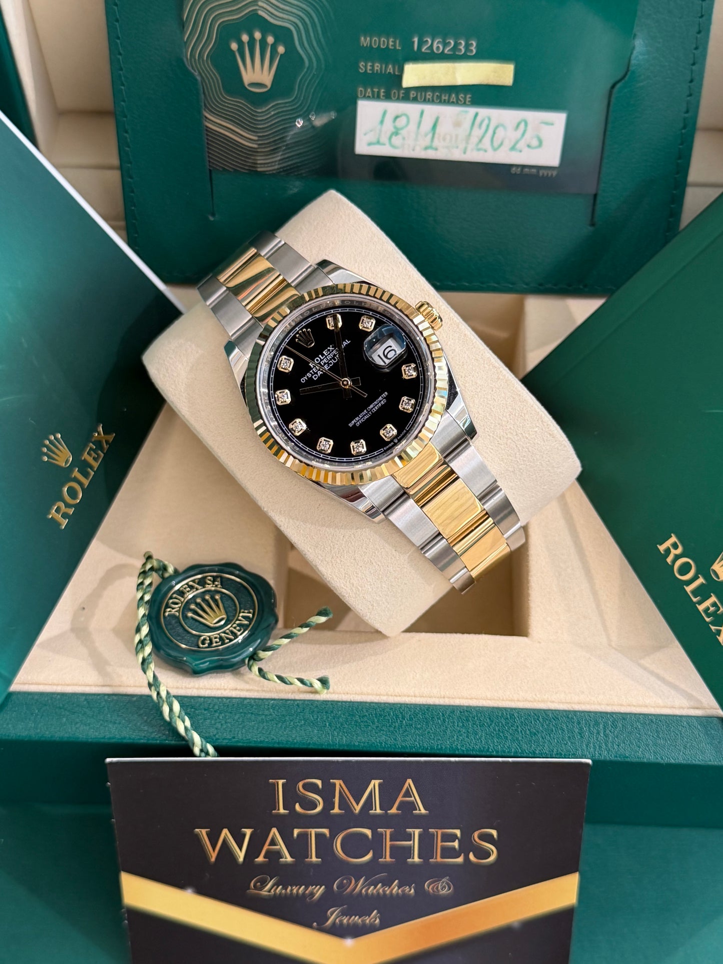 Datejust 36 mm nuovo 🖤💎😍