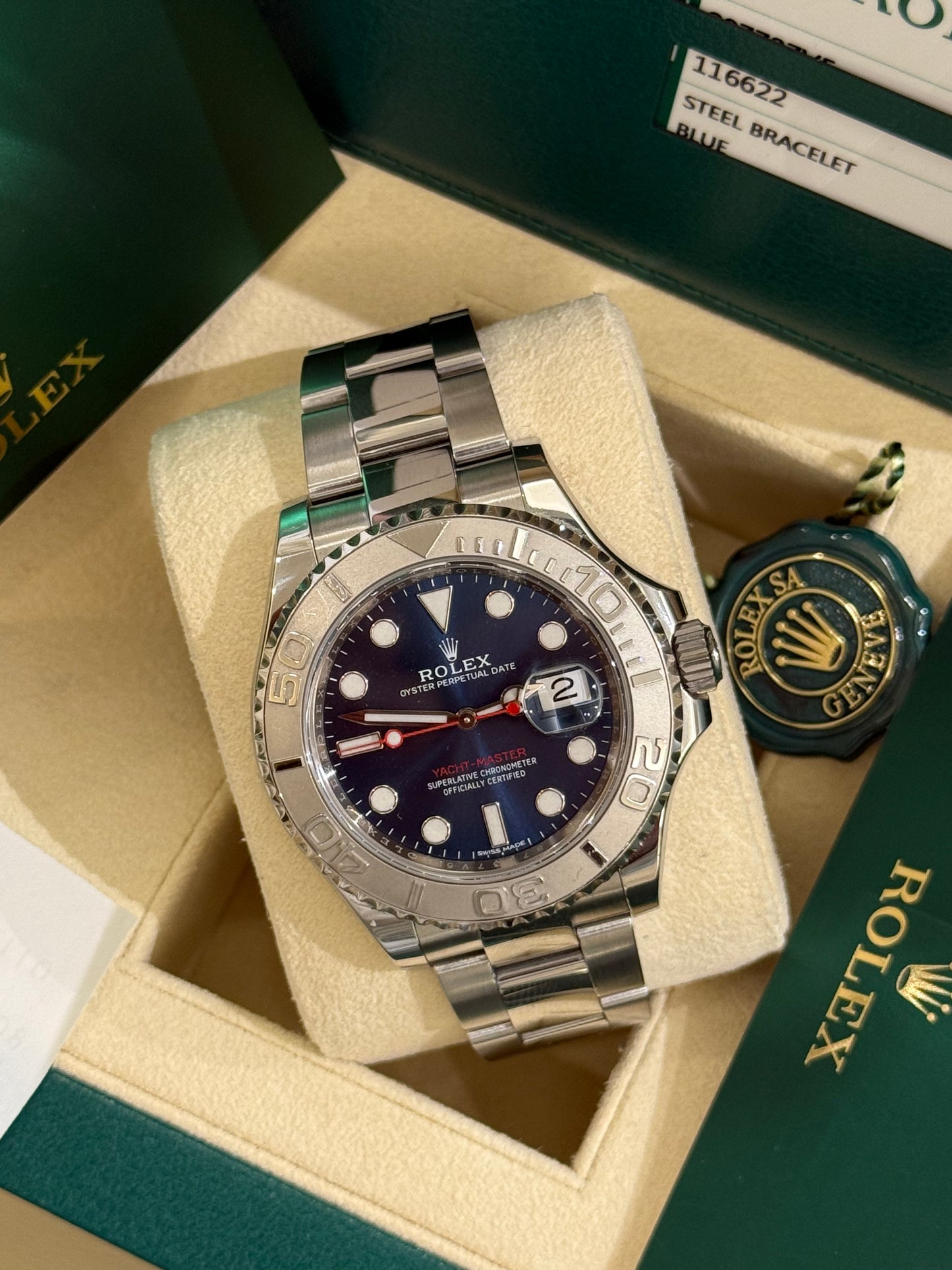 Yacht Master 40 mm full set 2020 💙🔺😍