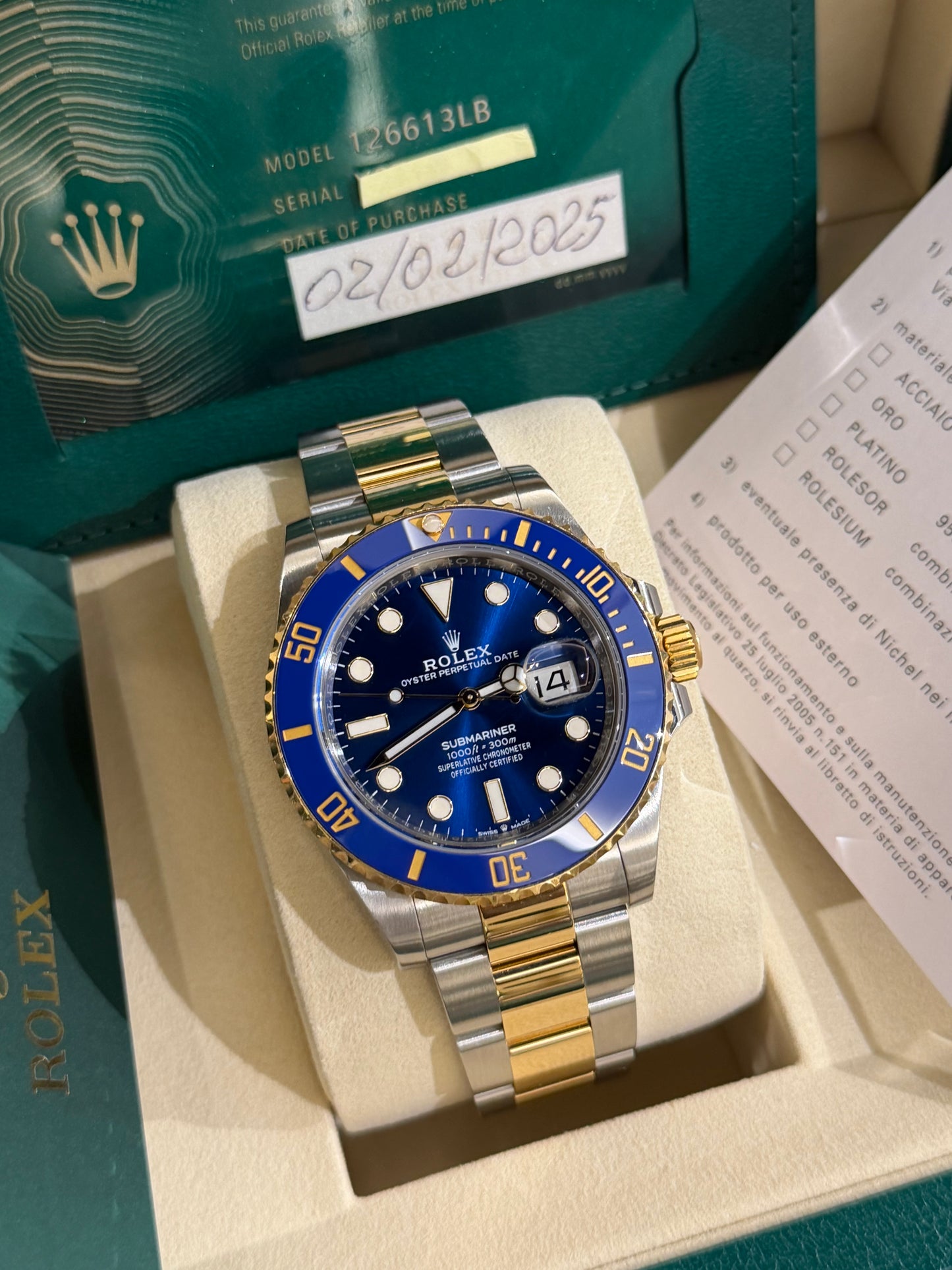 Sub 41 mm ☀️💙😍 nuovo 2025