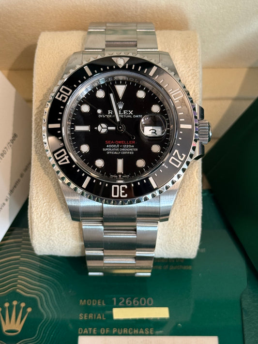 Sea Dweller scritta rossa ref:126600 😎43 mm 12/2020