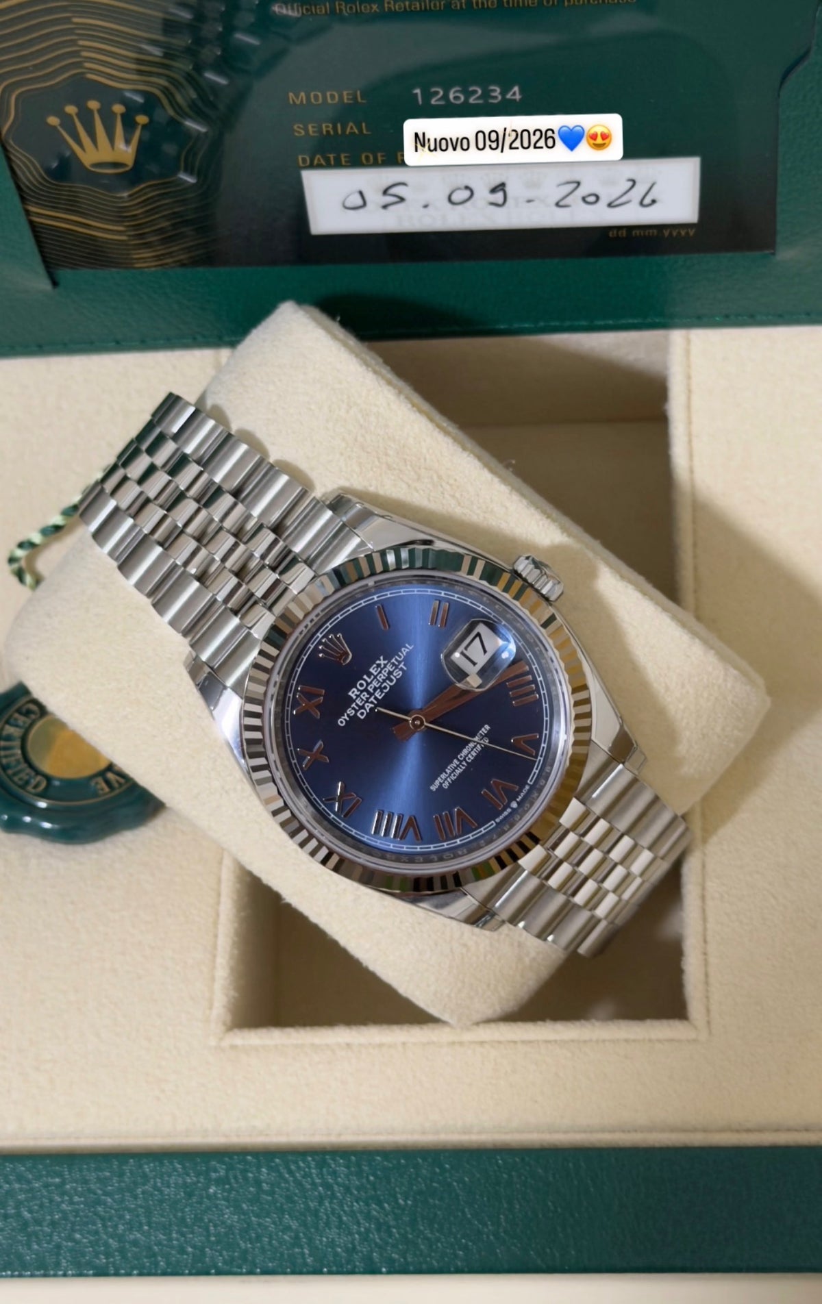 36 mm nuovo 09/2026 💙😍