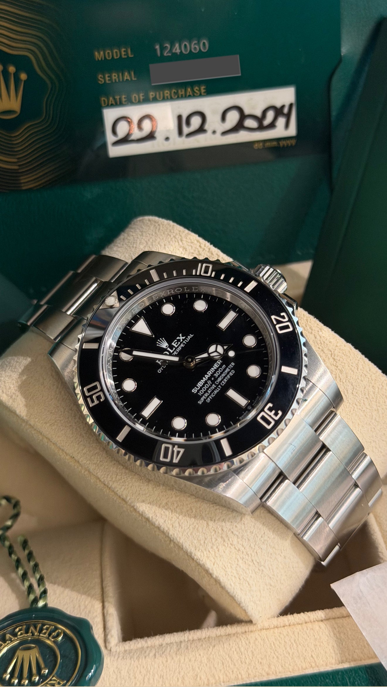Sub no date 41 mm 🖤😍 12/2024