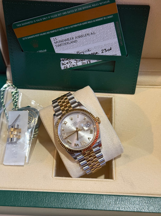 Spettacolare Datejust 36 mm ore 6/9 💎💎😍😍 2018 full set ✅