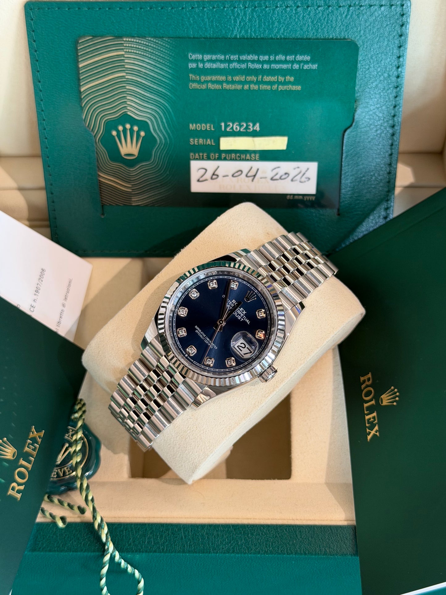 Datejust 36 mm 💙💎😍 nuovo 2026