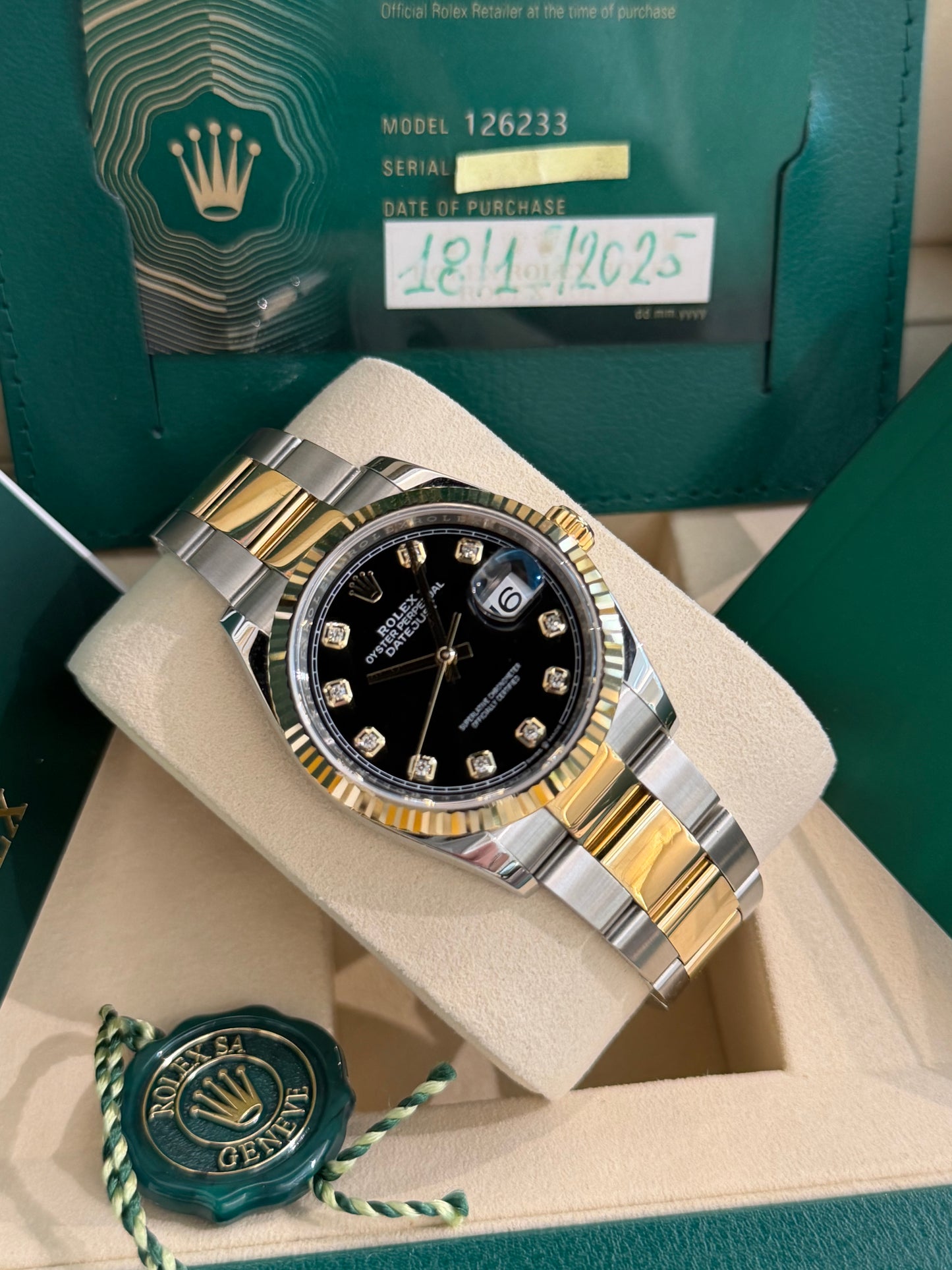 Datejust 36 mm nuovo 🖤💎😍